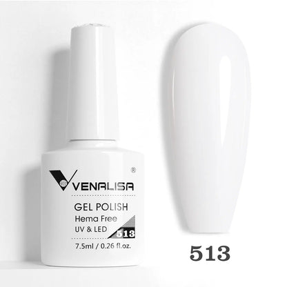Venalisa HEMA TPO FREE Nail Gel Polish Glitter Gorgeous Full Coverage Soak Off UV LED French Nail Jelly Pink Nude Collection