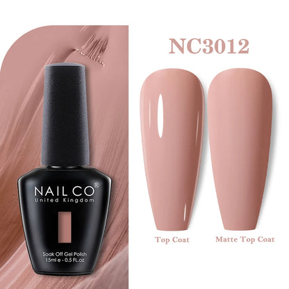 NAILCO 131Colors Vernis Semi Permanent UV Varnish Gel Nail Polish Nails Art Gel Manicure TOP BASE Varnish Hybrid