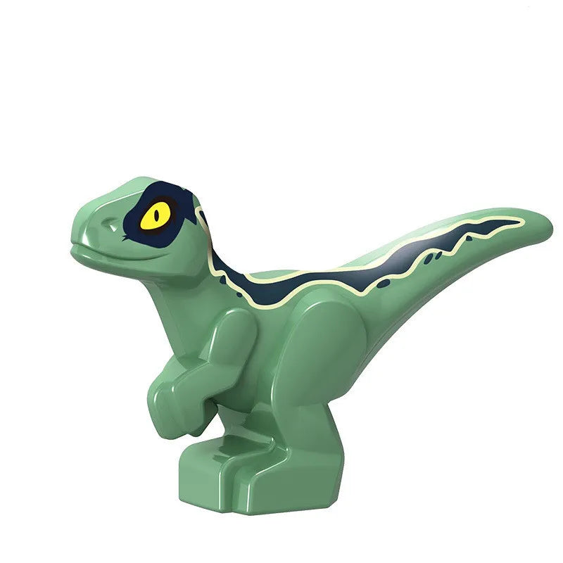 Dinosaur World Chase Tyrannosaurus Rex Spinosaurus StegosaurusColor Baby Building Blocks Accessories Toys for children gift