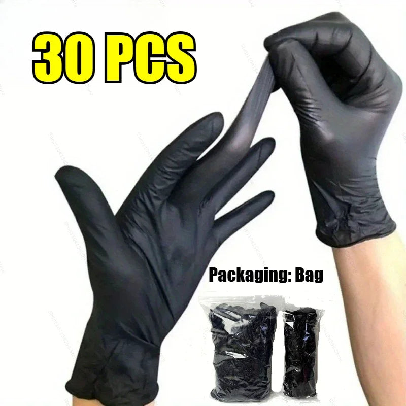 Kitchen Dishwashing Anti-Oil Gloves No Odor High Elasticity High Fit Household Hygiene Nitrile Gloves Multiple Specifications