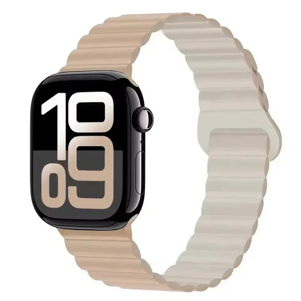 Magnetic Strap For Apple Watch Bands 46mm 42mm 49mm 45mm 44mm 41mm Silicone Sport Bracelet iWatch Series ultra 10 9 8 7 6 5 SE