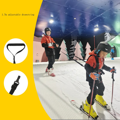 Ski Harness for Kids Backpack Adjustable Snowboard Training Belt Children Speed Control Leash Skateboard Training Equipment Kid