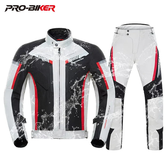 HEROBIKER Waterproof Motorcycle Jacket Man Racing Jacket Wearable Motorcycle Pants Moto Clothing With EVA Protection