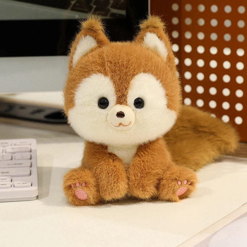 Cute Sitting Animals Red Panda Fox Sloth Cat Soft Plush Dolls Stuffed Capybara Pig Plushie Baby Toys Gifts For Children