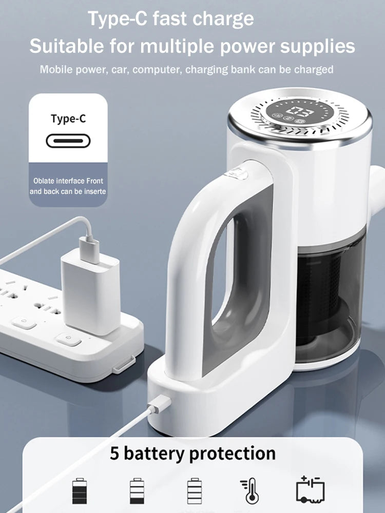 Wireless Handheld Vacuum Cleaner Cordless Handheld Vacuum Chargeable Auto Vacuumfor Home & Car & Pet Mini Vacuum Cleaner