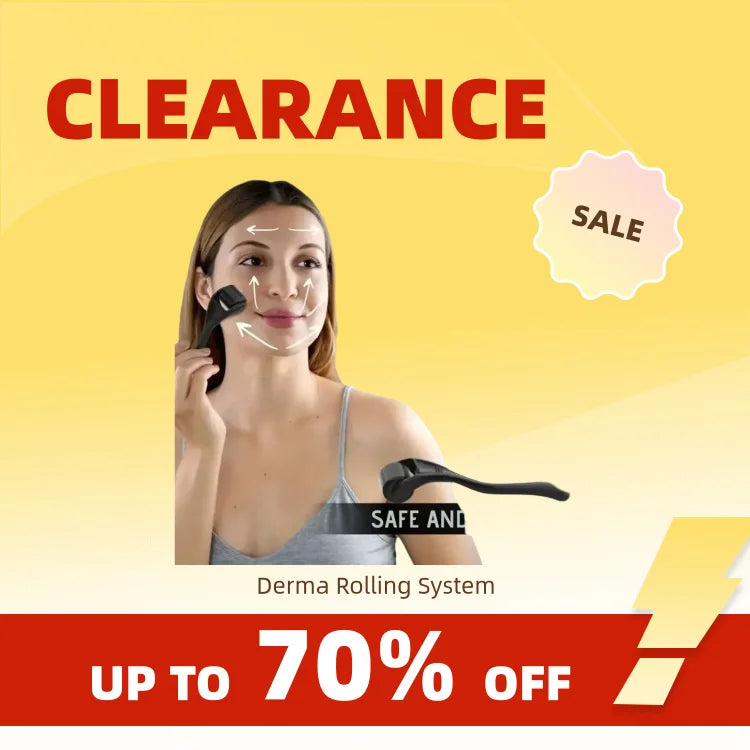 Clearance_Microneedle Derma Roller With Needles Amazing Microneedling Tool For Skin Facial Beauty Hair Beard Scalp Women And Men