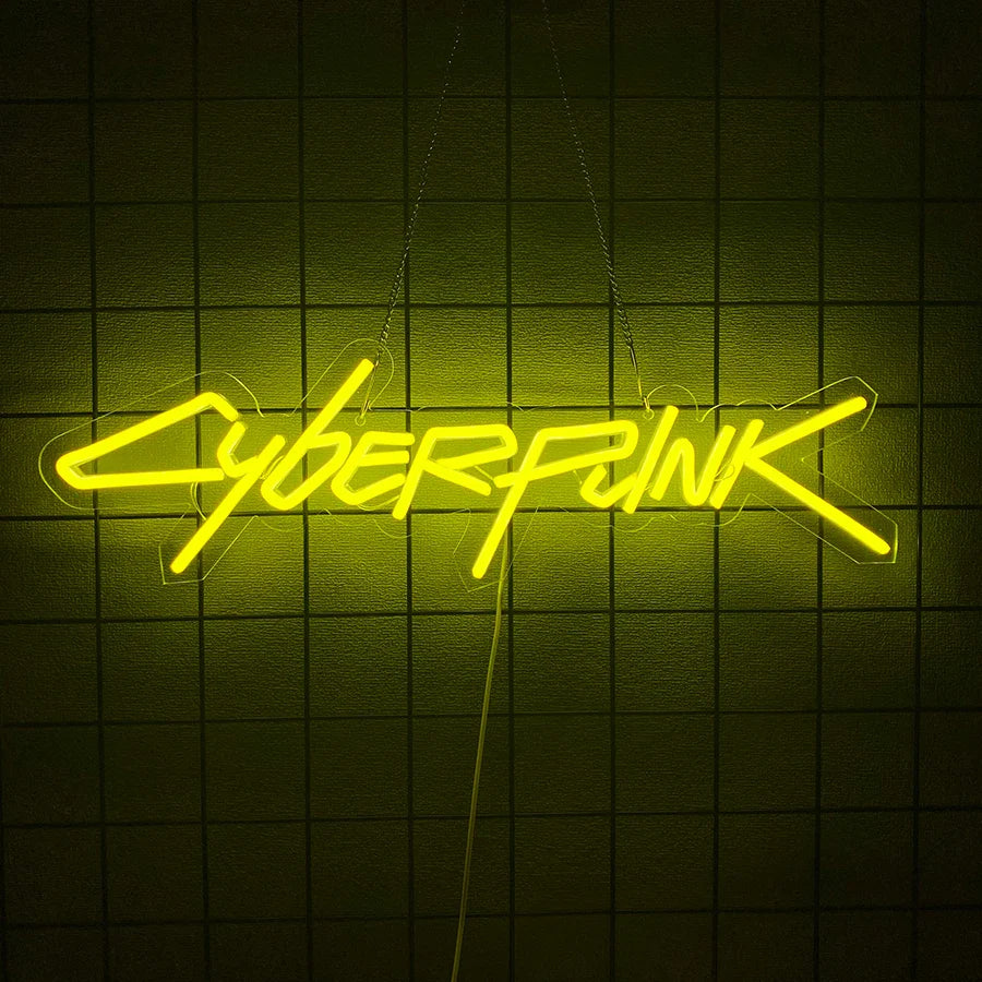 Game Cyberpunk Edge Runner Neon Sign for Game Zone Decor,Led Lights for Man Cave Gaming Room Internet Bar or Bedroom Decor