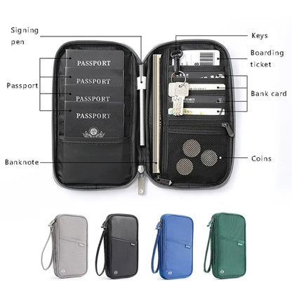 Organizer Travel Accessories Cover Document Bag Card Holder Travel Wallet for Family Passport Holder Waterproof Passport Wallet