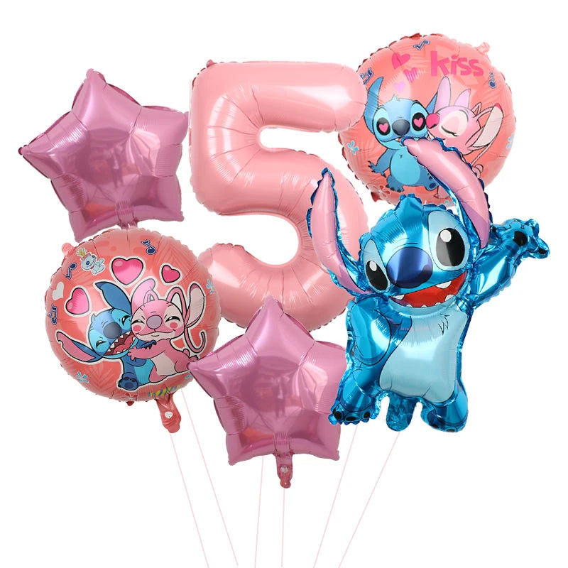 Disney Stitch Birthday Party Balloons Lilo & Stitch Balloon Sets Baby Shower for Kids Birthday Party Decorations Supplies Gifts