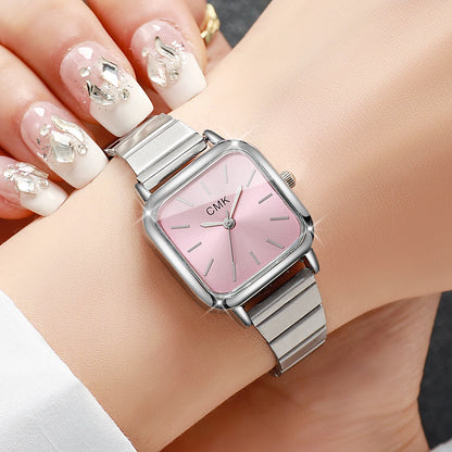 Fashion Square Women Watches Luxury Ultra-thin Strap Ladies Quartz Wristwatch For Ladies Clock Reloj Mujer（Without Box）