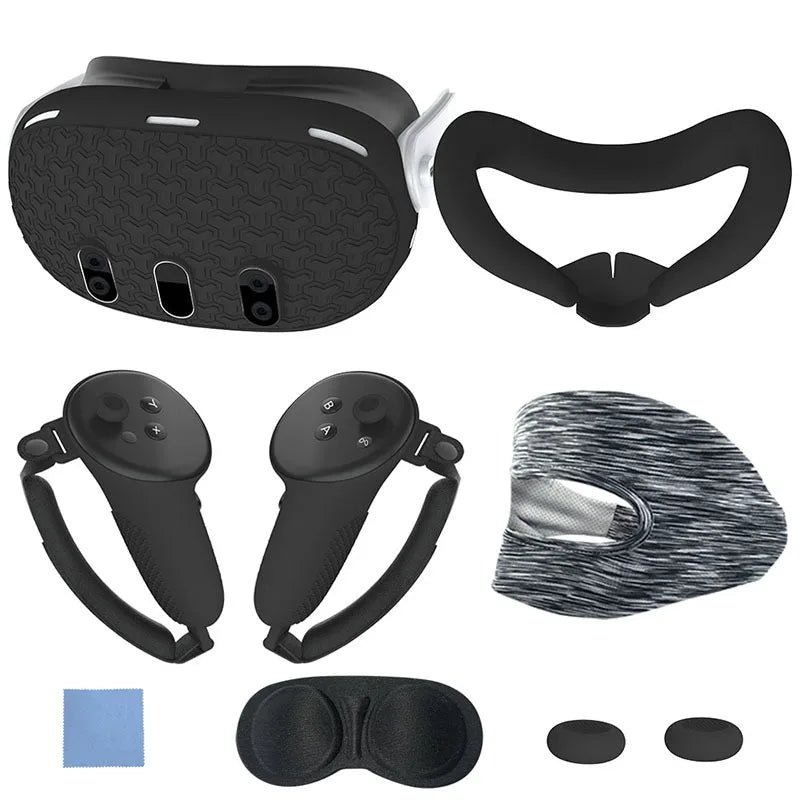 Silicone Protective Cover For Meta Quest 3 Replacement Anti-Leakage Nose Pad Mask Case VR Shell Cover VR Accessories