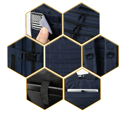 Outdoor Tactical Backpacks 45L Large Capacity Man 3 Days Molle Assault Bags For Outdoor Trekking Camping Backpack