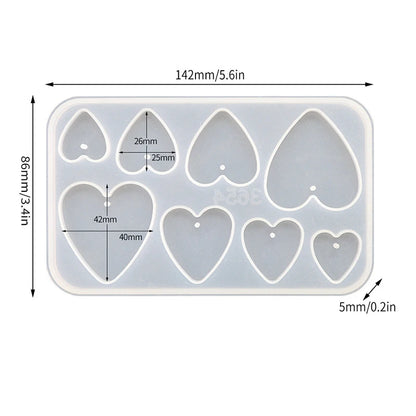 Geometric Earring Pendant Silicone Mold Round Epoxy Resin Mould For DIY Ornaments Keychain Necklace Charms Epoxy Resin Crafts