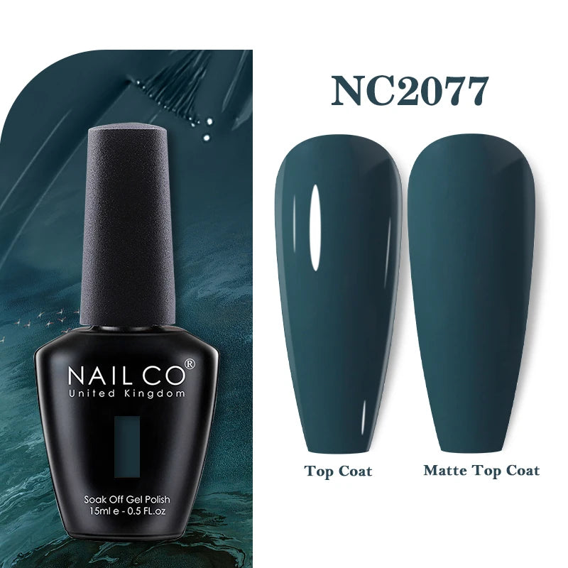 NAILCO 131Colors Vernis Semi Permanent UV Varnish Gel Nail Polish Nails Art Gel Manicure TOP BASE Varnish Hybrid
