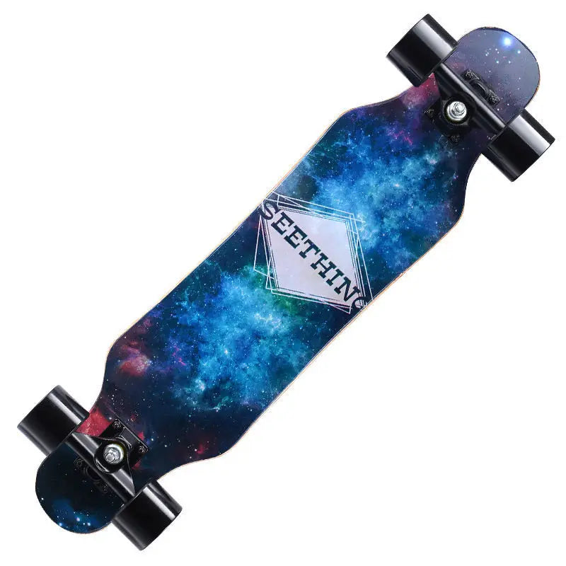 Beginner skateboard maple longboard adult street professional transportation four-wheel road board youth skateboard