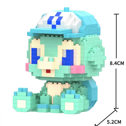 DIY Pokemon Blöcke Kleine Cartoon Mini Baustein Pikachu Charizard Eevee Mewtwo Anime Montieren Action Modell Puppen Spielzeug 