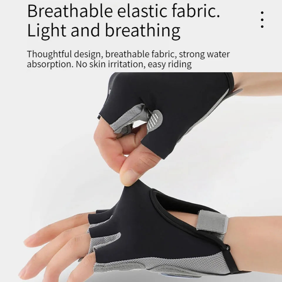 GTUBIKE 1 Pair Gym Body Building Training Fitness Gloves Sports Weight Lifting Exercise Slip-Resistant Gloves for Yoga Gloves