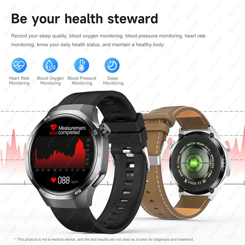 2025 New Watch 5 MAX Smart Watch HD AMOLED Screen NFC GPS Tracker Bluetooth Call Waterproof Sports Health Smartwatch Men Women