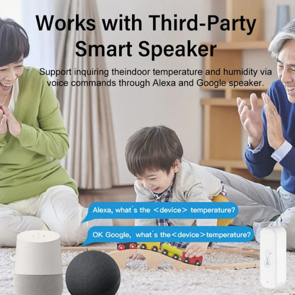 Tuya WiFi Temperature and Humidity Smart Home Thermometer Hygrometer APP Remote Alarm Work with Alexa Google Home