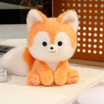 Cute Sitting Animals Red Panda Fox Sloth Cat Soft Plush Dolls Stuffed Capybara Pig Plushie Baby Toys Gifts For Children