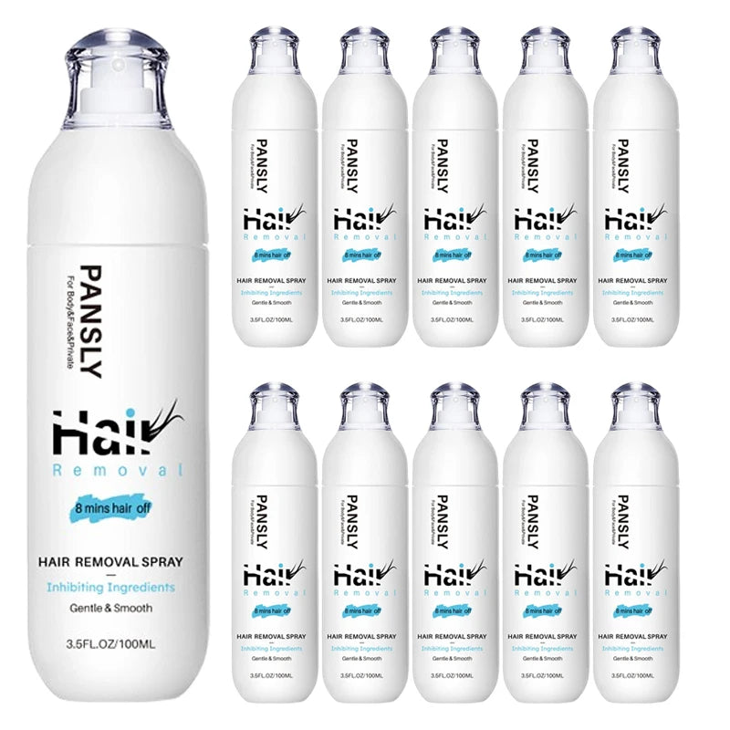 100ML Hair Removal Spray Hair Growth Inhibitor Spray Painless Hair Reduction Permanently Inhibits Hair Growth Skin Silky Smooth