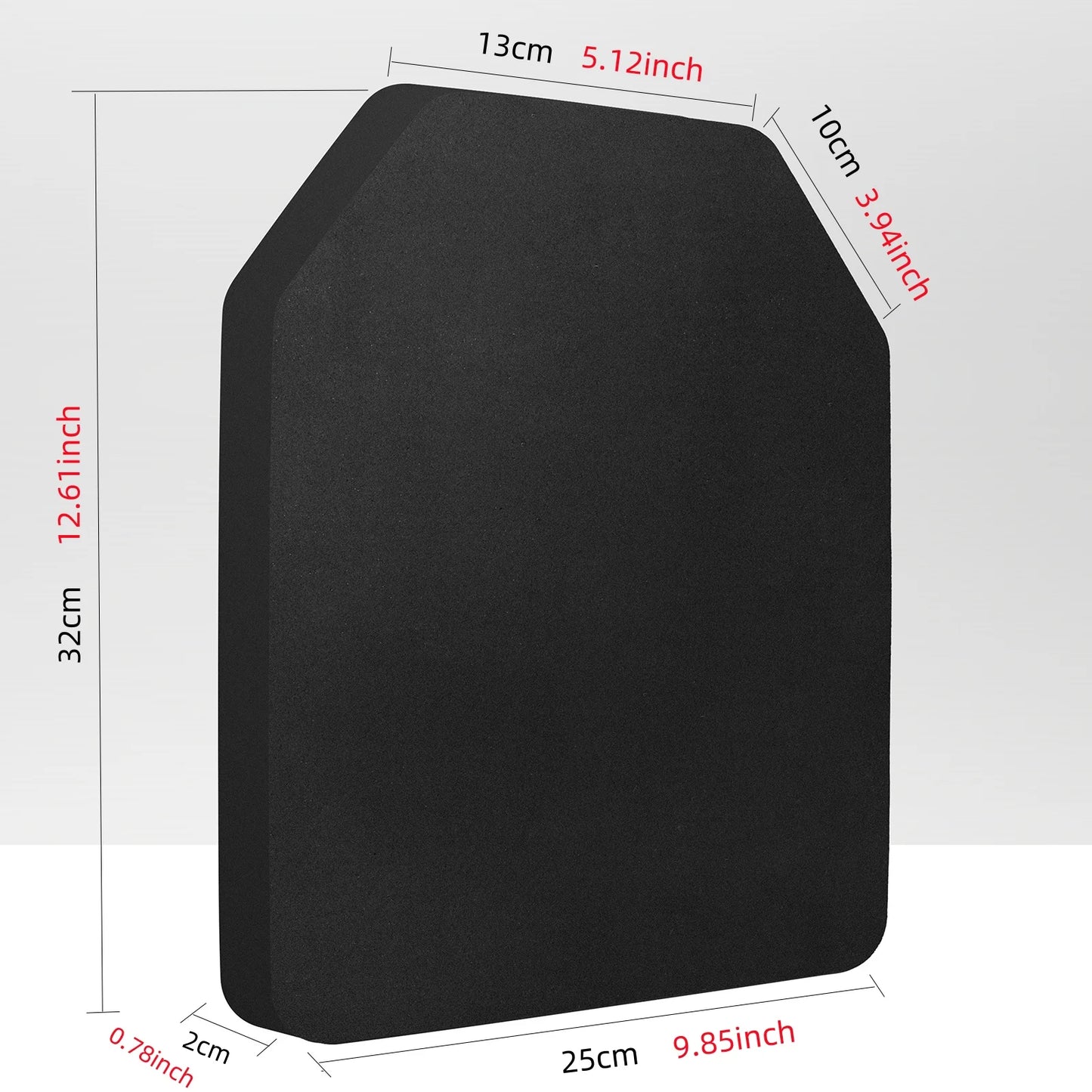 2pcs Thickened Airsoft Vest EVA Plates Body Carrier Vests SAPI Shock Plate for Outdoor Hunting Paintball Game Protective