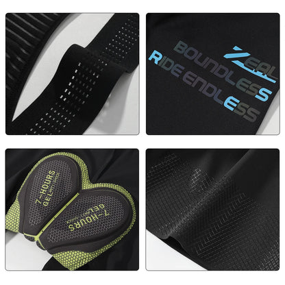 Men's Cycling Bib Shorts Seamless Outdoor Wear Bike Ride 7 Hours Padded Pro Team Riding Bib Tights Breathable MTB Cycling Shorts