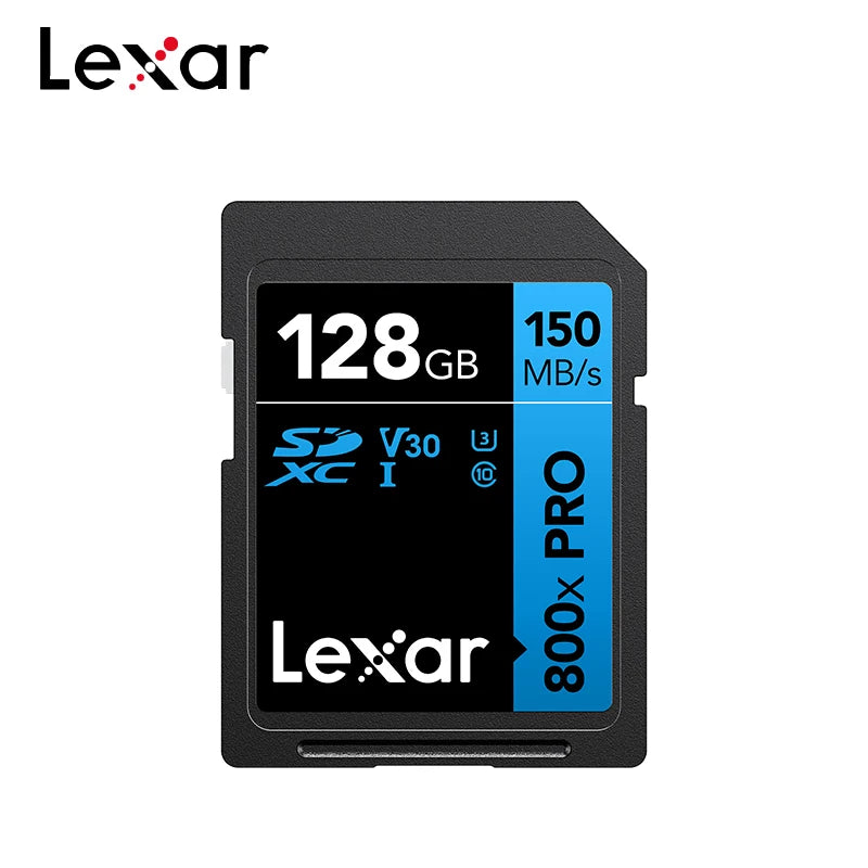 Original Lexar SD Card 800x Pro SDHC 32GB SDXC 64GB 128GB Read Max 150MB/s UHS-I Memory Card Storage Card Flash Card For Camera