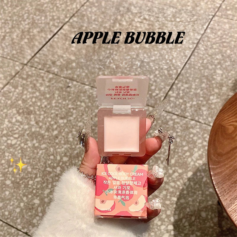 Kleines festes Parfüm mit Eiswürfeln, erfrischend und duftend, dauerhafte Deodorants beseitigen den Geruch, dauerhafter Balsam, duftende Paste aus Früchtetee 