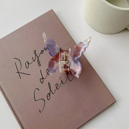 Acetate Butterfly Hair Claw Colorful French Style Hair Styling Tools Accessories Retro Elegant Hair Clamps Women Sweet Hairpins