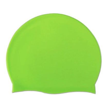 Unisex Adult Silicone Swim Cap Waterproof Swimming Hat Non Slip Bathing Pool Hat Elastic Silicone Cap for Long and Short Hair