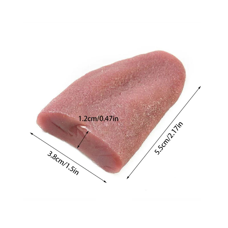 1-10Pcs Realistic Fake Tongue Prank Steel Needle Tongue Piercing Magician Prop Halloween April Fool's Day Prank Magic Toys Gift