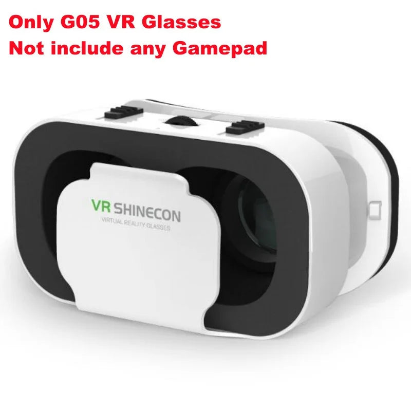 G05 MINI VR Glasses IMAX 3D Movies Virtual Reality Glasses Google Cardboard Box VR Helmet for 4.5-6" Phone,Support Game Joystick