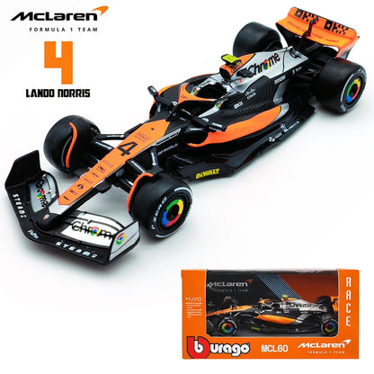 Bburago 1:43 2024 RB20 SF24 W14 W13 SF23 MCL60 RB19 RB18 W12 F1 Racing Formula Car Static Simulation Diecast Alloy Model Car
