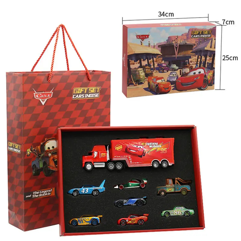 Disney Pixar Cars 3 Metal Diecast lightning McQueen Mater Champion Car Model Toy Gift Set Jackson Uncle Truck Boy Birthday Toys