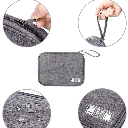 Multi-function Travel Storage Bags Polyester Waterproof Zipper Pack Data Arrange Bag Office Portable Organizer Case Card Package