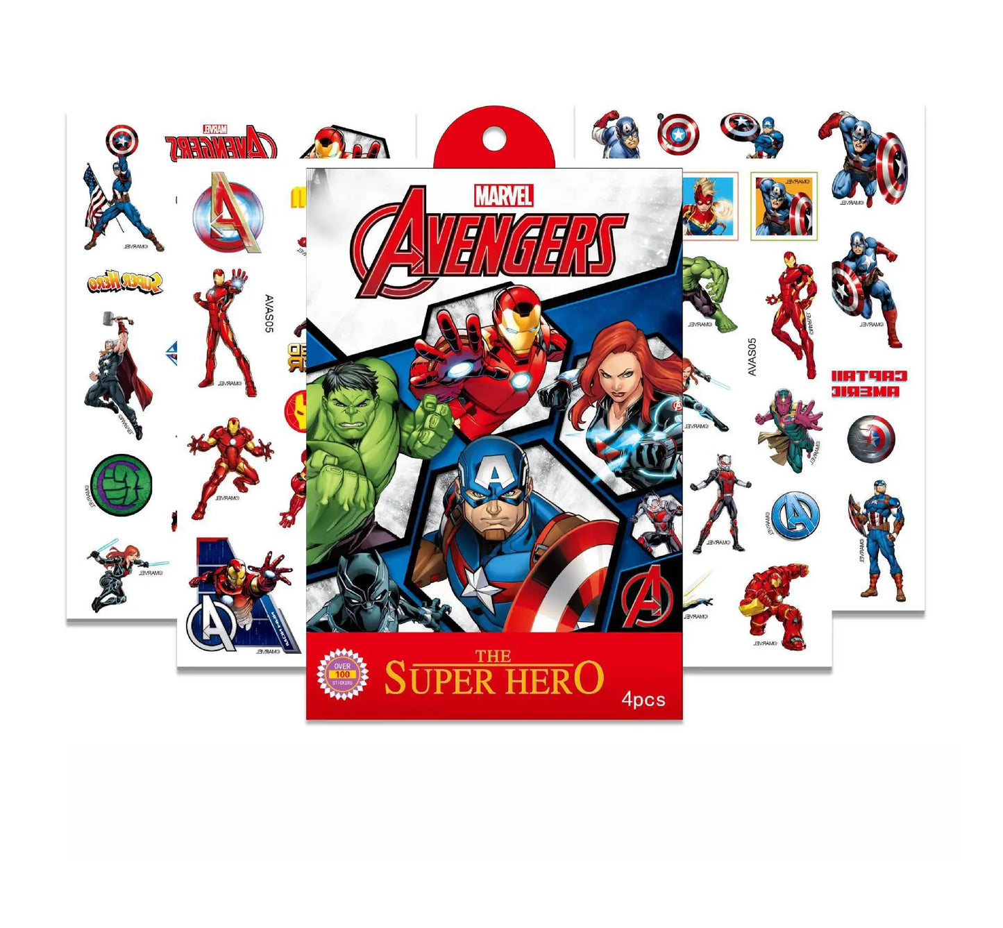 4Pcs/set Disney Avengers Tattoo Stickers Waterproof Original Princess Sofia Sticker Birthday Party Supplies Decoration Gifts