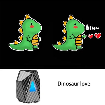 Novelty Cartoon Car Light Wireless Dynamic Projector LED Car Door Lamp Children Animetion Atmosphere Decor Light Warning Welcome