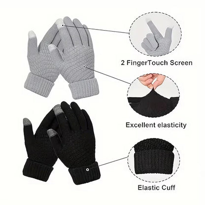 Winter New Outdoor Skiing Gloves with Mobile Phone Touch Screen Operation Men's and Women's Thick Warm Sports Gloves
