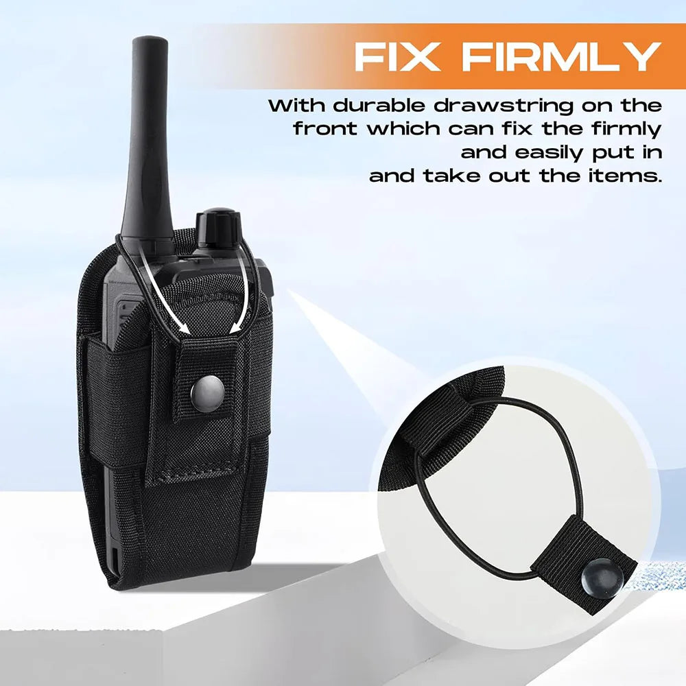 Universal Radio Holsters for Duty Belt Vest Radio MOLLE Pouch Tactical Walkie-Talkie Bag for Hunting Camping Adventure