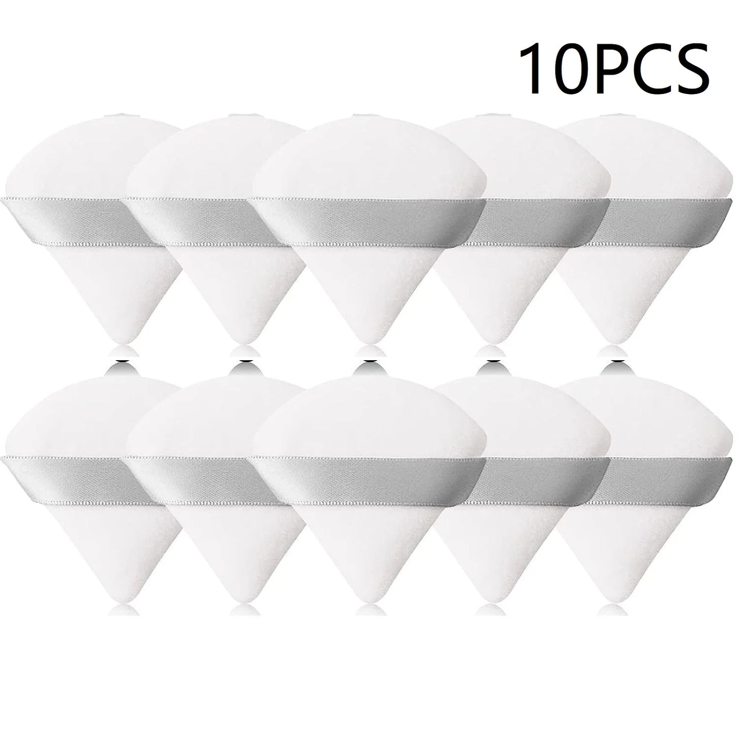 10PCS Puff Triangle Makeup Beauty Sponge Puff Triangle for Powder Makeup Blender Finger Puff Make Up Accessories Cosmetics PF03
