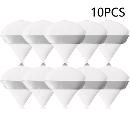 10PCS Puff Triangle Makeup Beauty Sponge Puff Triangle for Powder Makeup Blender Finger Puff Make Up Accessories Cosmetics PF03