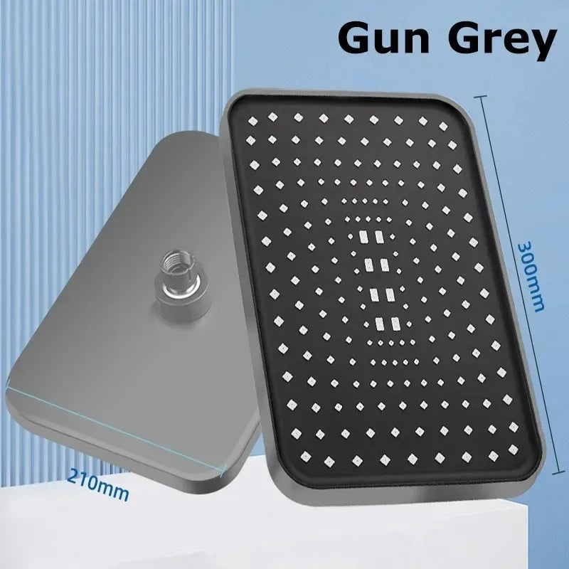 14 Inch new High Pressure Top Spray Rain Shower Head Larger Flow Supercharge Rainfall Showerhead 360¡ã Swivel Water Saving