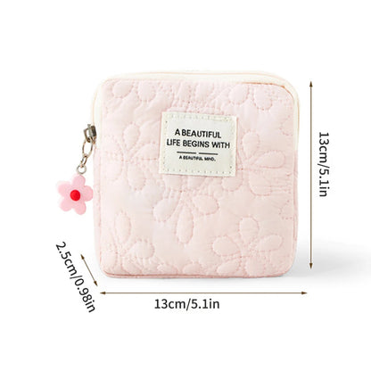 Fashion Women Small Cosmetic Bag Travel Mini Sanitary Napkins Organizer Make Up Coin Money Card Lipstick Storage Pouch Purse Bag