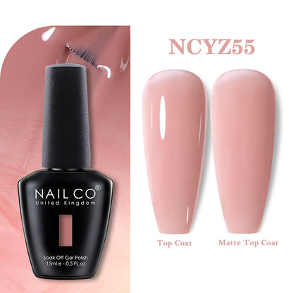 NAILCO 131Colors Vernis Semi Permanent UV Varnish Gel Nail Polish Nails Art Gel Manicure TOP BASE Varnish Hybrid