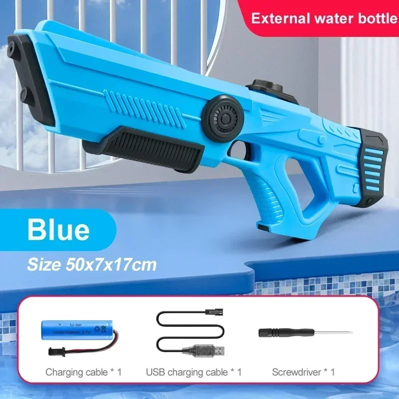 Electric Water Guns For Adults Powerful Squirt Automatic Water Suction Water Blasters Summer Outdoor Beach Toy For boys Kid Gift