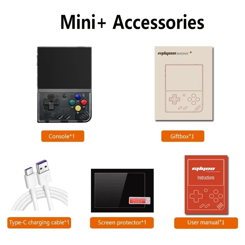 MIYOO Mini Plus Portable Retro Handheld Game Console V2 Mini+ 3.5Inch IPS Screen built-in wifi Video Game Console Linux System
