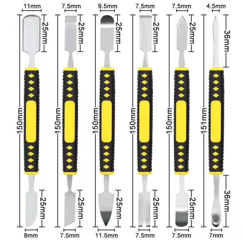 6-in-1 Pry Bay Disassembly Battery Screen Frame Flat Pry Bar Injection Molding Repair Tool