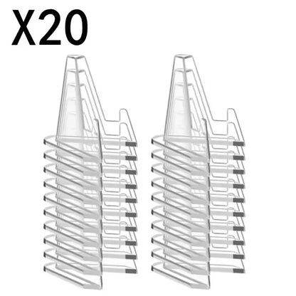 30-1PCS Triangular Card Display Stand Mini Acrylic Idol Photo Picture Holder Stands for Coin Sports Trading Cards Display Racks