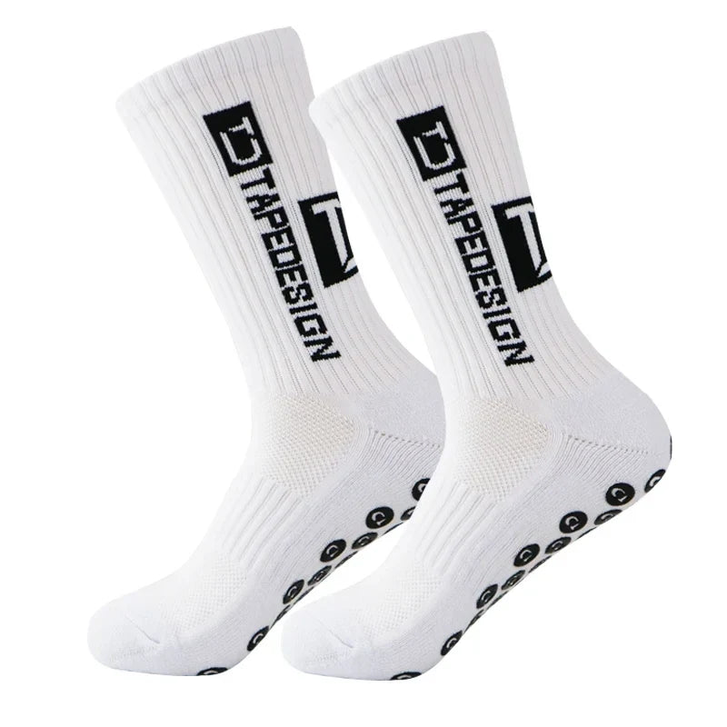 Professional Anti-slip Football Socks Men Women Non-slip Soccer Basketball Tennis Sport Socks Grip Cycling Riding Socks 1 Pair